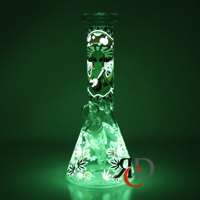 WATER PIPE GLOW IN DARK BEAKER WP1287 1CT